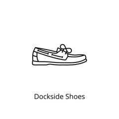 Dockside Shoes icon in vector. Logotype