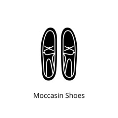 Moccasin Shoes icon in vector. Logotype