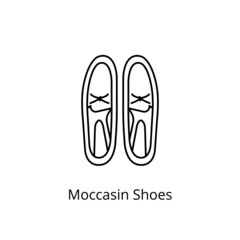 Moccasin Shoes icon in vector. Logotype