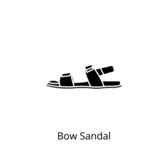 Bow Sandal icon in vector. Logotype