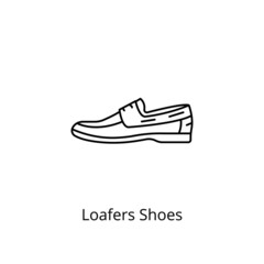 Loafers Shoes icon in vector. Logotype