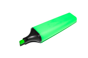 Green marker isolated on a white background
