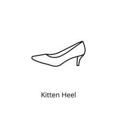 Kitten Heel icon in vector. Logotype