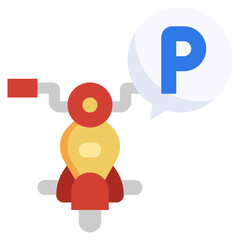 PARKING flat icon,linear,outline,graphic,illustration