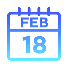 02-Feb - 18 Line Gradient