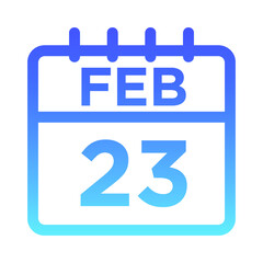 02-Feb - 23 Line Gradient