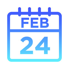 02-Feb - 24 Line Gradient