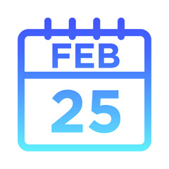 02-Feb - 25 Line Gradient