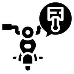 PISTON glyph icon,linear,outline,graphic,illustration