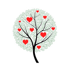 Obraz na płótnie Canvas Love tree. Oak
