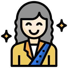 CANPDIDATE filled outline icon,linear,outline,graphic,illustration