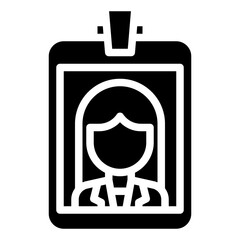 ID CARD glyph icon,linear,outline,graphic,illustration