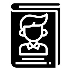 NEWSPAPER glyph icon,linear,outline,graphic,illustration