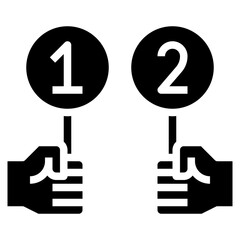 SUPPORTER glyph icon,linear,outline,graphic,illustration