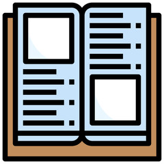 BOOK filled outline icon,linear,outline,graphic,illustration