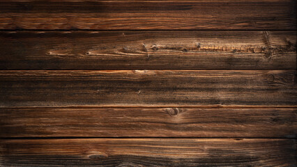 Obraz na płótnie Canvas Old brown rustic dark grunge wooden timber texture - wood background banner