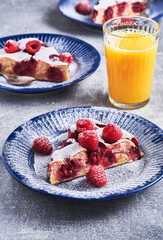 Raspberry cake food dessert.