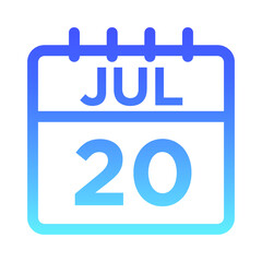 07-Jul - 20 Line Gradient