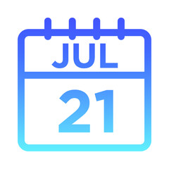 07-Jul - 21 Line Gradient