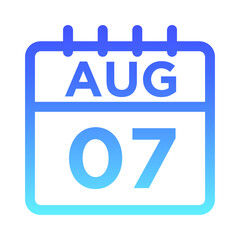 08- August - 07 Line Gradient