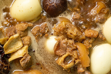 Stewed Eggs,Traditional Jewish Cholent (Hamin) prepared is Israel as the main dish for the Shabbat...