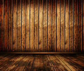 wood wall and floor