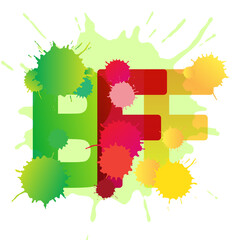 BFF Word. Best Friends Forever Lettering