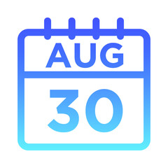 08-Aug - 30 Line Gradient