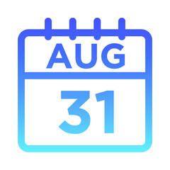 08-Aug - 31 Line Gradient