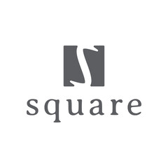 letter S square logo design