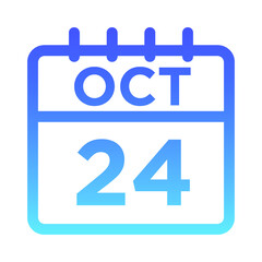 10- Oct - 24 Line Gradient