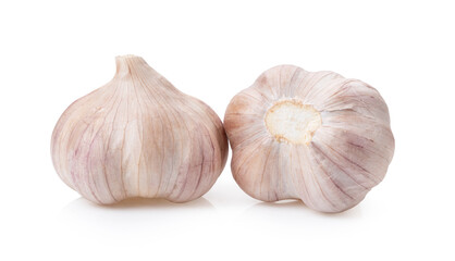 Garlic isolated on white
