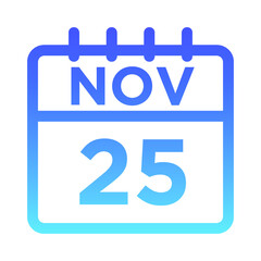 11- Nov - 25 Line Gradient