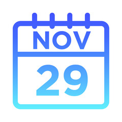 11- Nov - 29 Line Gradient