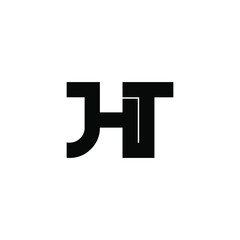 jht letter original monogram logo design