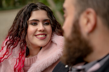 Pareja de enamorados en el día de San Valentín