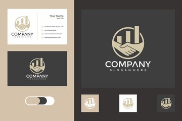 deal invest logo design  template