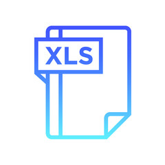 XLS Line Gradient icon
