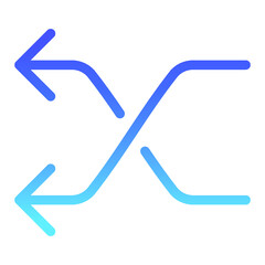 Arrow 5 Line Gradient