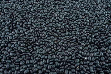 Full screen of little black beans