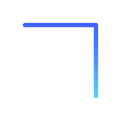 Right up Arrow Line Gradient