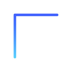 Left up Arrow Line Gradient