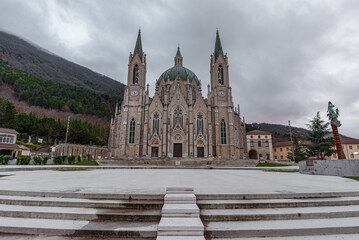 Castelpetroso, Isernia, Molise. Sanctuary of the Madonna Addolorata.