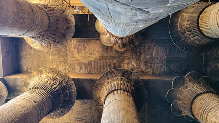 Temple of Khnum. The temple of Esna, dedicated to the god Khnum. Egypt.