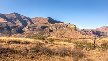 Fototapeta na wymiar Golden Gate Highlands National Park is located in Free State, South Africa, near the Lesotho border, near Clarens