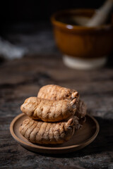 Wild Chinese Herbs Fresh Gastrodia