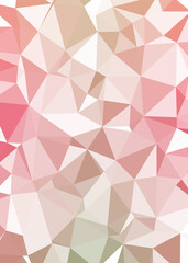 Abstract color Low-Polygones Generative Art background illustration
