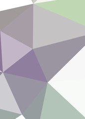 Abstract color Low-Polygones Generative Art background illustration