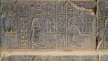 Karnak Temple in Luxor, Egypt. The Karnak Temple Complex, commonly known as Karnak, comprises a vast mix of decayed temples, chapels, pylons, and other buildings in Egypt.