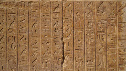 Karnak Temple in Luxor, Egypt. The Karnak Temple Complex, commonly known as Karnak, comprises a...